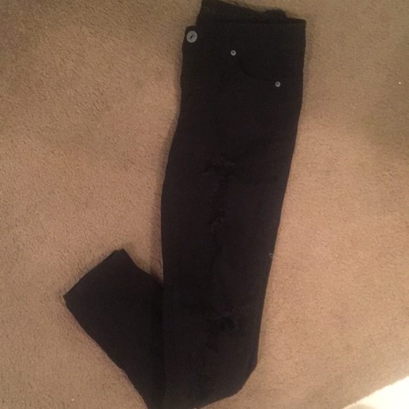 Tillys Black destroyed skinny Jeans - Picture 4 of 8